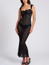 Elegant See-Through Backless Wedding Lace Dress