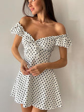 Dress Stylish Polka Dot Ruffles Mini Dress