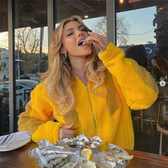 Y2k Green Print Fashion Baseball Jacket