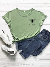 Bee And Letter Graphic Tee for Women