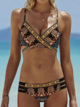 Boho Geometric Print Bikini Set