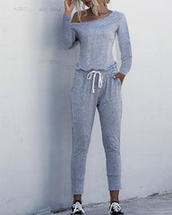 Brief One Shoulder T-shirt Pants Sets