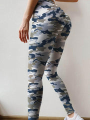 Butt Lifting Camouflage Print High Waist Yoga Pants Tummy Control Booty Leggings for Women