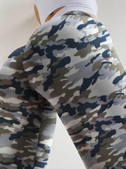 Butt Lifting Camouflage Print High Waist Yoga Pants Tummy Control Booty Leggings