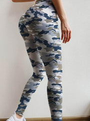 Butt Lifting Camouflage Print High Waist Yoga Pants Tummy Control Booty Leggings