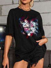 Butterfly Print Animal Casual T Shirt for Women