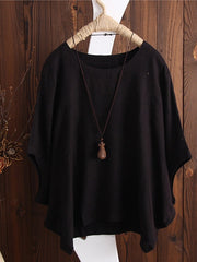 Blouse T shirt Tee Black White Yellow Plain Half Sleeve Daily Going out Streetwear Crewneck Regular Cotton L for Women