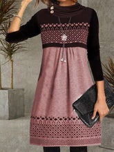 Long Sleeve Casual Printed Dresses