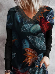 Holiday Cotton-Blend V Neck Shirts & Tops