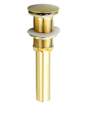 Brass Pop Up Sink Drain Stopper with Overflow Bathroom Faucet Vessel Vanity Sink Drainer