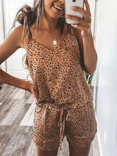 Khaki Cotton-Blend Sleeveless Suits