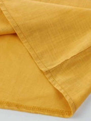 Beach Dress Beach Wear Mini Dress Button Basic Casual Plain V Neck Sleeveless Loose Fit Outdoor Daily Yellow Summer Spring S M L XL for Women