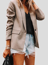 Blazer Lapel Slim Cardigan Temperament Suit Blazer for Women
