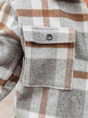 Blouse Color Block Button-Down Spots & Checks Fashion Daily Modern Check Shirt Collar Regular Spring & Fall White / Black Green Light Grey Dark Blue Beige for Women