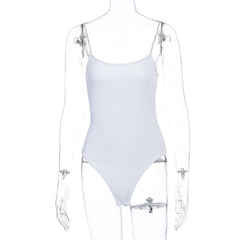 Toplook shiny bodysuit straps patchwork sleeveless bodycon summer swimwear outfits clothes party club body