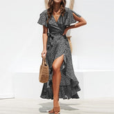 Beach Floral Boho Casual Party Maxi Dress