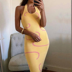 Off Shoulder Spaghetti Strap Beachwear Dress