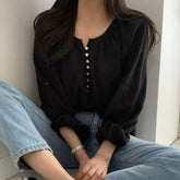 Fashion Temperament Long Sleeve Thin Shirts