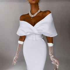 Off The Shoulder Casual Elegant Dress
