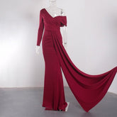 White One Sleeve Off Shoulder Party Dress