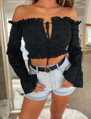 Womens Long Sleeve V Neck T-Shirt