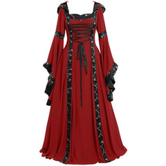 Vintage Gothic Renaissance Cosplay Party Long Gown Dress