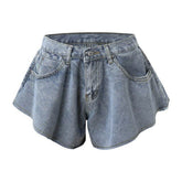 Denim Loose Shorts Skirts