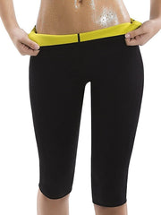 Body Shaper Slimming Pants Capris Leggings Sports Neoprene Yoga Exercise & Fitness Bikram Stretchy Hot Sweat Tummy Control Weight Loss Tummy Fat Burner For Women's Men's Leg Abdomen Training