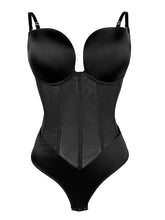 bodysuits corsets shapewear Elastic Waist Adjustable Chest Strap Transparent Mesh Plain / Solid Elegant & Luxurious Regular Spring, Fall, Winter, Summer Black color for Women