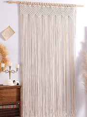 Boho Macrame Curtains Sliding Door Curtain Woven Bohemian Tapestry Decor,Outdoor Curtain Privacy, Patio Wedding Decoration, Room Divider for Pergola, Gazebo, Balcony, Porch