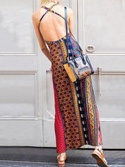 Floral Halterneck Maxi Dresses