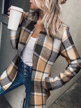 Blazers Casual Check Buttonless Stand Collar Blazers for Women