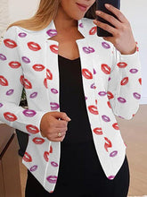 Blazers Casual Printed Long Sleeve Small Blazers for Women