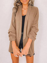 Blazers Fashion Lapel Solid Long Sleeve Casual Blazer for Women