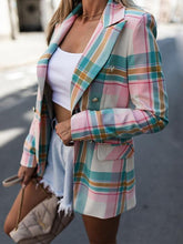 Blazers Fashion Plaid Konishi Slim Blazer for Women