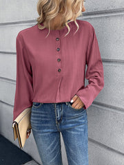 Bohemian Casual Solid Blouse