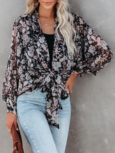 Blouses Fashion Flower Long Sleeve Blouses for Women