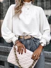 Blouses Solid Turtleneck Long Sleeve Blouses for Women