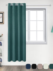Blackout Curtain Drapes Velvet Farmhouse Grommet/Eyelet Curtain Panels For Living Room Bedroom Door Kitchen Window Treatments Thermal Insulated Room Darkening