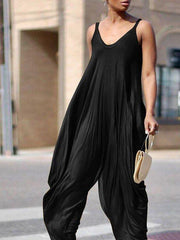 Cotton-Blend Shift Sleeveless One-Pieces