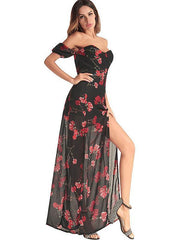 Asymmetric Split-side Bohemia Dresses