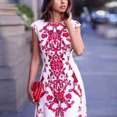 Bohemia Floral Print Sleeveless Maxi Dress