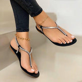 Women Shiny Daily Summer Flat Heel Sandals