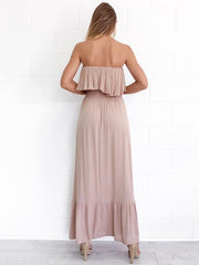 Falbala Off-the-shoulder Bohemia Dresses