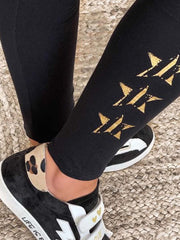 Regular Fit Basics Cotton Blends Star Pants