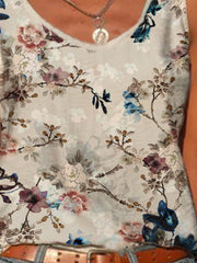 Casual Sleeveless Printed Tops