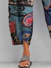 Printed Holiday Pants