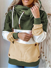 Shift Hoodie Casual Color-Block Shirts & Tops