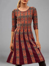 Women Casual Printed A-Line Dresses mini dresses for women