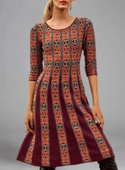 Women Casual Printed A-Line Dresses mini dresses for women